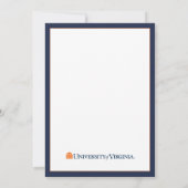 Abschlussfeier der University of Virginia Einladung (Rückseite)