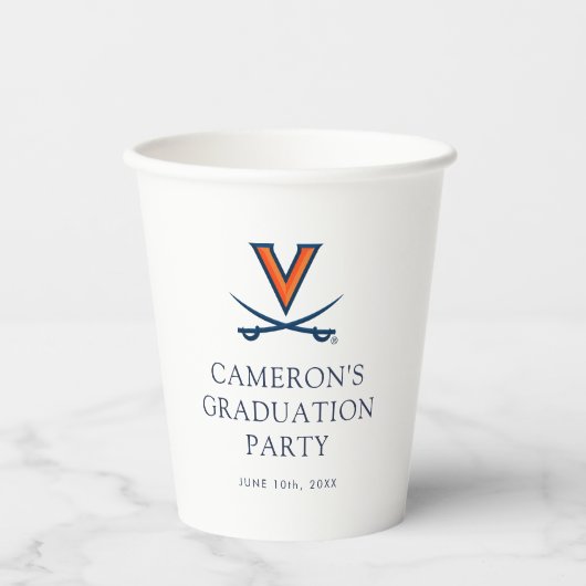 Abschlussfeier der University of Virginia Pappbecher (Vorderseite)