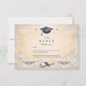 Abschlussfeier der US-Luftwaffe RSVP Karte (Vorderseite)