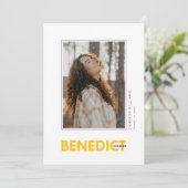 Abschlussfeier des Benedict College Ankündigung (Stehend Vorderseite)
