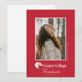 Abschlussfeier des Casper College Ankündigung (Vorne/Hinten)