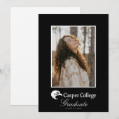 Abschlussfeier des Casper College Ankündigung (Vorne/Hinten)