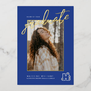 Abschlussfeier des Hilbert College Folieneinladung