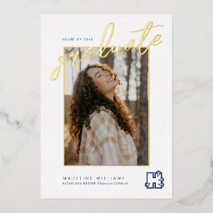 Abschlussfeier des Hilbert College Folieneinladung