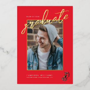 Abschlussfeier des William Jewell Colleges Folieneinladung