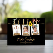 Abschlussfeier Dreifaches Fotocollage