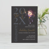 Abschlussfeier Einladung (Stehend Vorderseite)