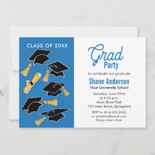 Abschlussfeier Einladung Feier Grad Party