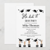 Abschlussfeier Einladung Graduationsparty (Vorne/Hinten)