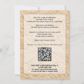 🎓Abschlussfeier-Einladung mit QR-Code Vintage-Fot Einladung (Rückseite)