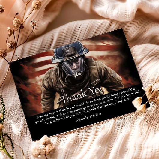 Abschlussfeier Feuerwehrheld Dankeskarte
