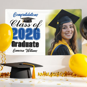 Abschlussfeier-Foto der Blue Class 2026 Banner