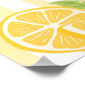 Abschlussfeier Frisch Graduierte Limonade Poster (Ecke)