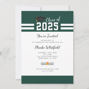 Abschlussfeier für grüne Absolventen 2025 Einladung