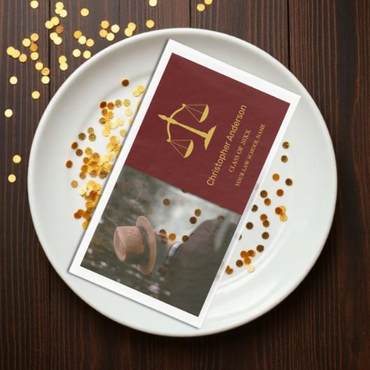 Abschlussfeier für Juristen Serviette