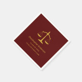 Abschlussfeier für Juristen Serviette (Ecke)