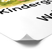 Abschlussfeier für Kinder mit Fuchs, Bär und Hase Poster (Ecke)