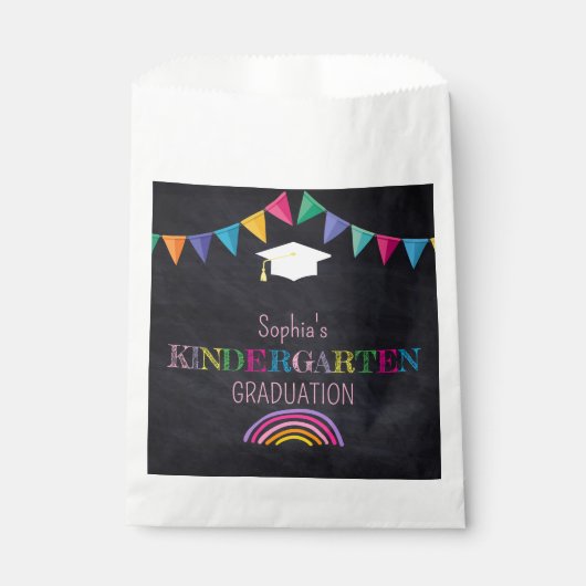 Abschlussfeier für Mädchen im Kindergarten Geschenktütchen (Vorderseite)