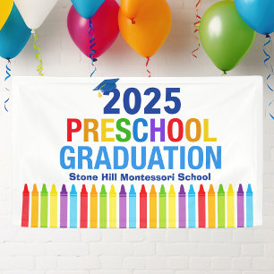 Abschlussfeier für Vorschule 2025 - anpassbare Sch Banner