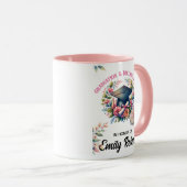 Abschlussfeier & Geburtstagsfeier Florales Design Tasse (VorderseiteRechts)