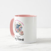 Abschlussfeier & Geburtstagsfeier Florales Design Tasse (Vorderseite Links)