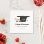 Abschlussfeier Geschirr Serviette (Beispiel)