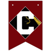 Abschlussfeier Girlanden Flaggen (Erste Fahne)