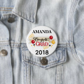 Abschlussfeier groß, 3 Zoll runder Button (Beispiel)
