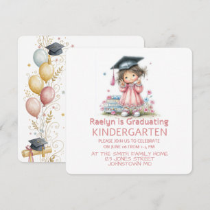Abschlussfeier im fantasievollen Kindergarten Einladung