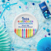 Abschlussfeier im Kindergarten 2026 - Benutzerdefi Pappteller (Party)