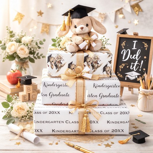 Abschlussfeier im Kindergarten Geschenkpapier Set