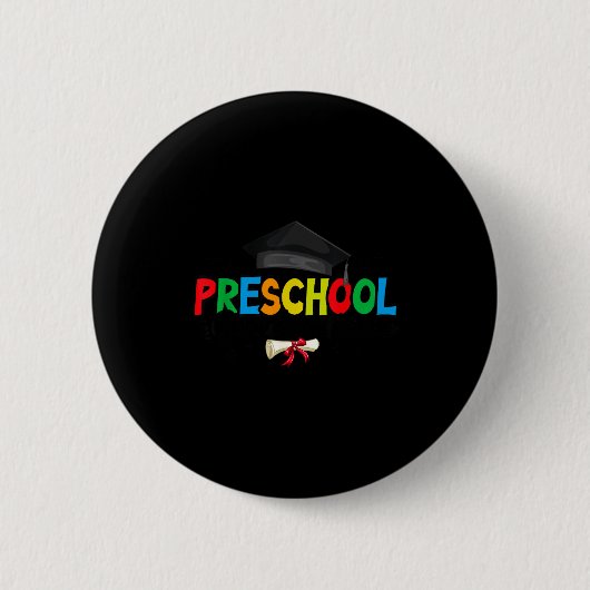 Abschlussfeier im Kindergarten Lehrer Schüler letz Button (Vorderseite)