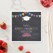 Abschlussfeier Mädchen im Kindergarten  Serviette (Beispiel)