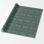 Abschlussfeier mit Hut und Cocktail Geschenkpapier (Ungerollt)