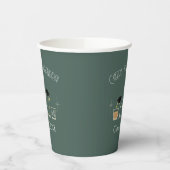 Abschlussfeier mit Hut und Cocktail Pappbecher (Links)