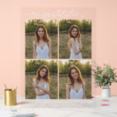 Abschlussfeier-Skript 4 Foto-Collage Gratulation Acrylschild (Hochzeit)