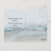 Abschlussfeier Sohn Gratulation Postkarte (Rückseite)