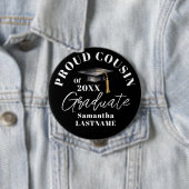 Abschlussfeier Stolz auf den Cousin Button (Beispiel)