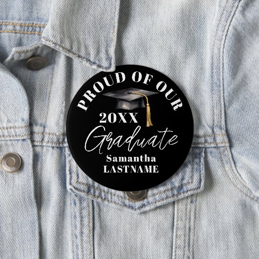 Abschlussfeier Stolz Familie Alle Button (Beispiel)