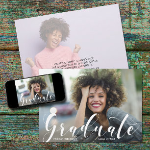 Abschlussfoto-Ankündigung