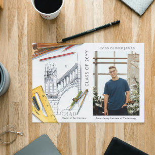 Abschlussfoto-Ankündigung Architektur
