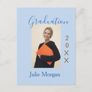 Abschlussfoto braunes goldenes Jahr 20XX Name einf Postkarte