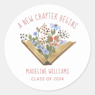 Abschlussfoto Buch Runder Aufkleber