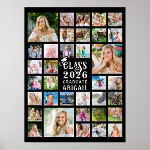 Abschlussfoto-Collage 35 Abschlussjahrgang Jahrgan Poster