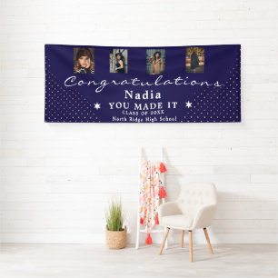 Abschlussfoto-Collage-Banner - Individuelle Party- Banner