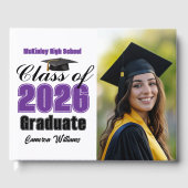 Abschlussfoto der Purple Class 2026 Gästebuch (Vorderseite)