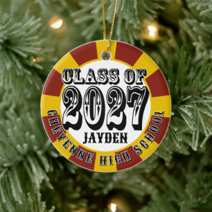 Abschlussfoto der Western-Klasse 2027 Keramik Ornament
