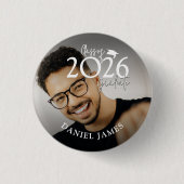 Abschlussfoto des Absolventenjahrgangs Button (Vorderseite)