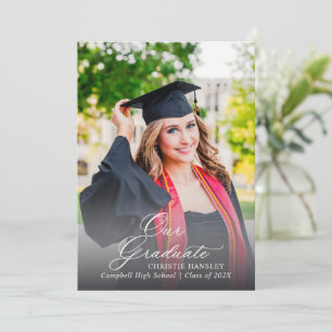 Abschlussfoto-Einladung zur Graduierung 2026 Einladung
