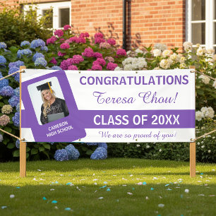 Abschlussfoto Gratulation Lila ID1291 Banner